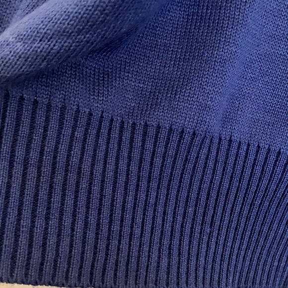 Tipsy Elves Blue Sweater with Green Dinosaur - Picture 6 of 12